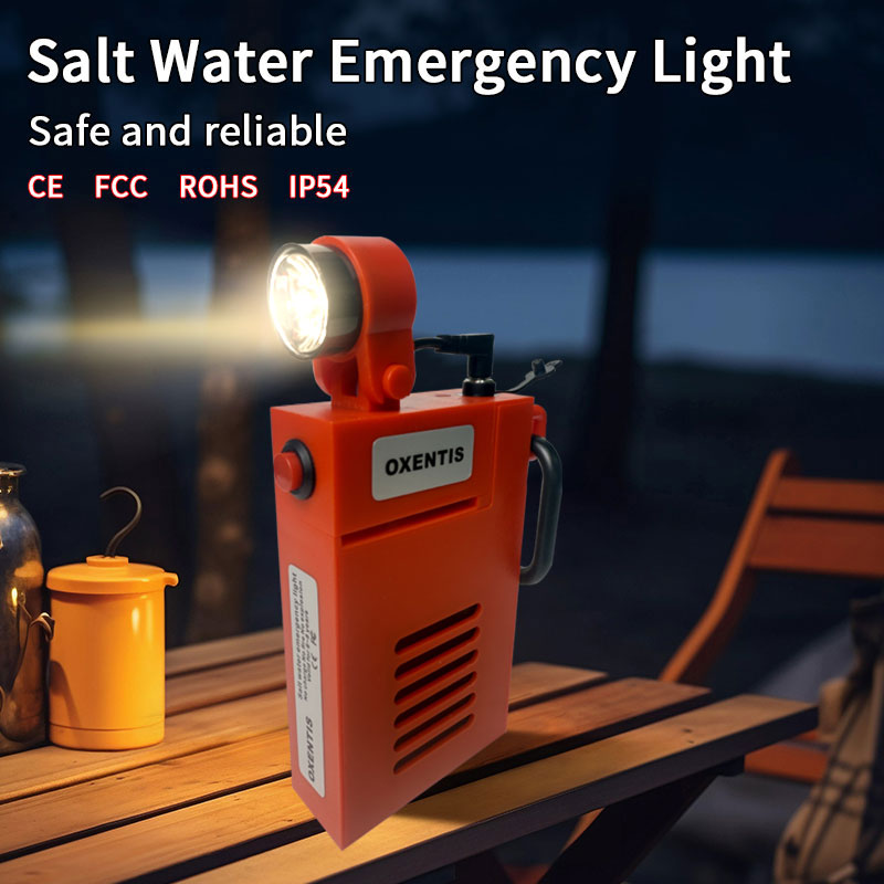 Salt Water Emergency Light, Battery-Free Water Activated Flashlight